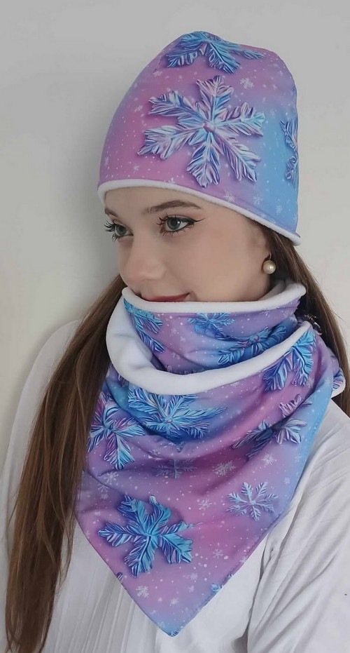 Dámská/dívčí šátkošála a čepice 1