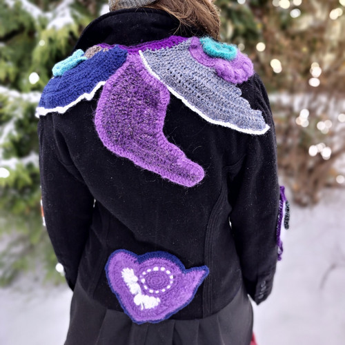 Boho recy kabátek