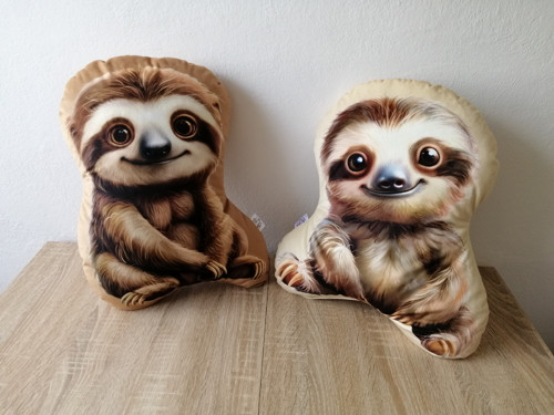 Lenochod - 3D polštář