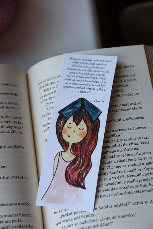 Záložka do knihy Čtenářka Goethe 1