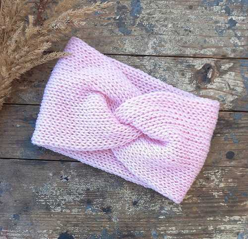 Čelenka 100% merino...světle růžová