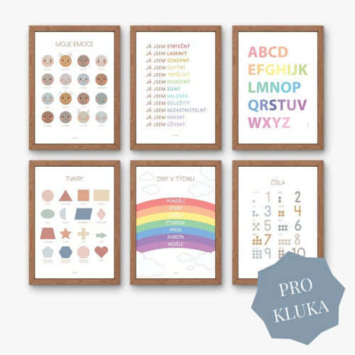 Edukační plakáty pro kluka (PDF k tisku)
