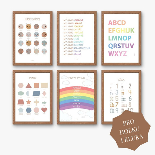Edukační plakáty pro holku i kluka (PDF k tisku)