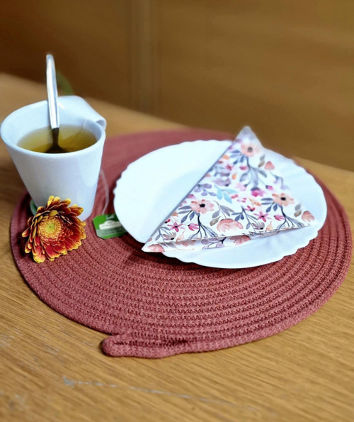 Prostírání kulaté - měděná