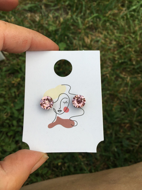 Náušnice antialergické Swarovski Xirius