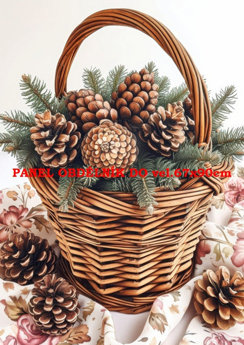 Bavlněný panel 17x25 cm - skladem — foto 1