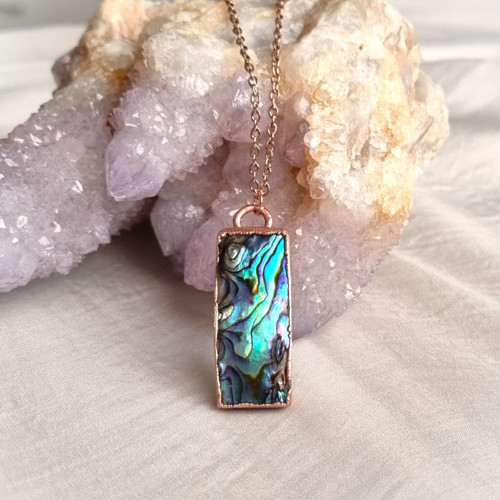 Abalone/Paua perleťová mušle - náhrdelník