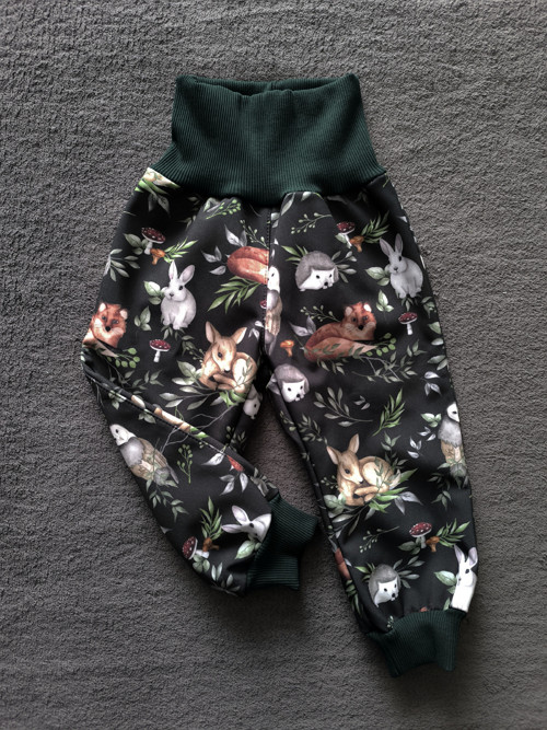 Zimní softshellové kalhoty vel. 80 — foto 1