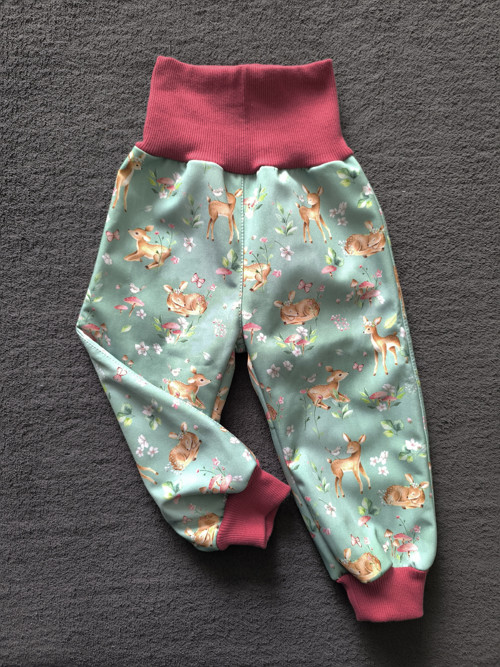 Zimní softshellové kalhoty vel. 86 — foto 1