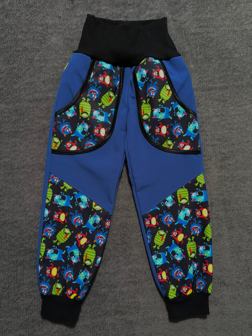 Zimní softshellové kalhoty vel. 98