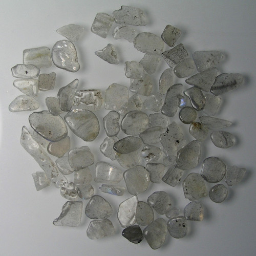 Leštěné zlomky Labradoritu, 40ct.+, cca. 3-11mm