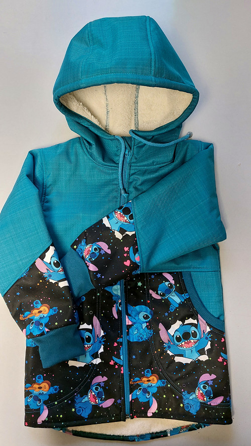 Softshell.bunda s beránkem, Stitch v.98 — foto 1