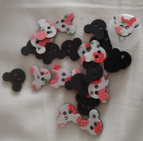 Plastové knoflíky Mickey Mouse