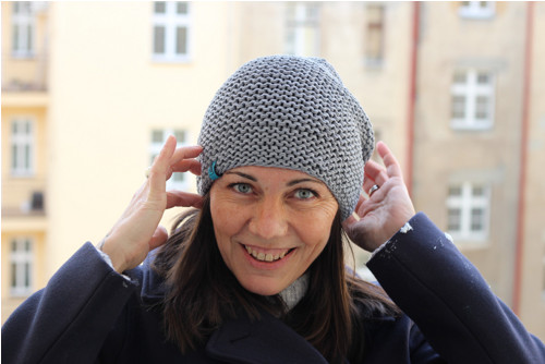 Přízová čepice šedá č. 532 — foto 1