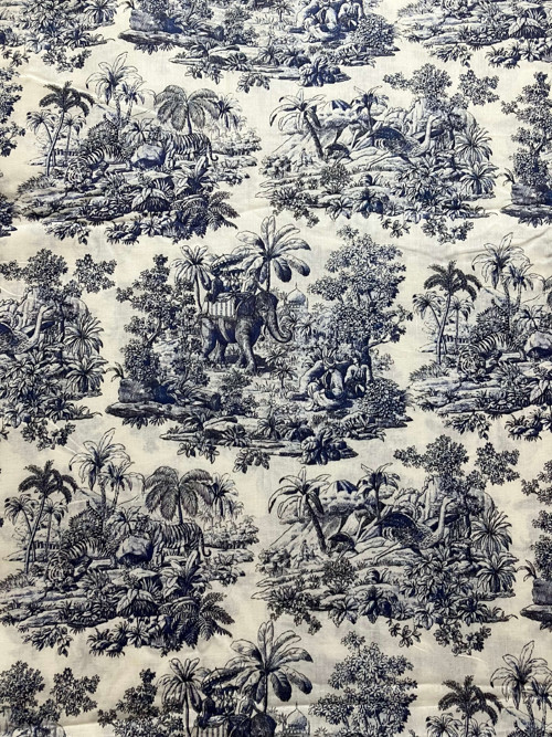 Toile De Jouy Bavlněné Plátno
