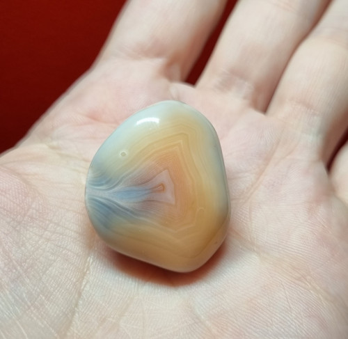 Achát růžový č.5 - 28x24mm