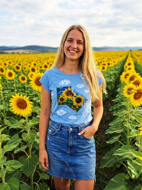 Slunečnice - dámské triko — foto 1