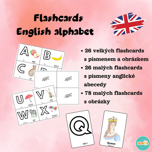 Flashcards - anglická abeceda