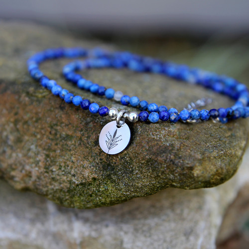 Náhrdelník KVĚT - Lapis Lazuli a Labradorit