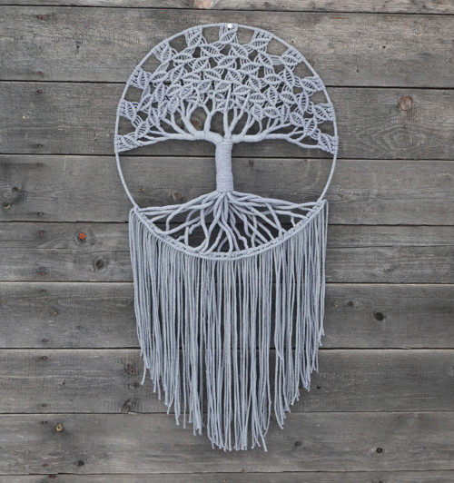 Strom života macramé průměr kruhu 50cm