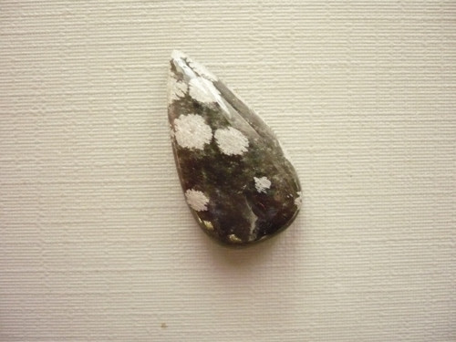 Kabošon - obsidián vločkový 23 mm, č.22f