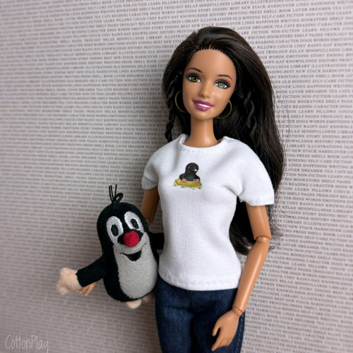 Barbie - tričko bílé s krtečkem — foto 1