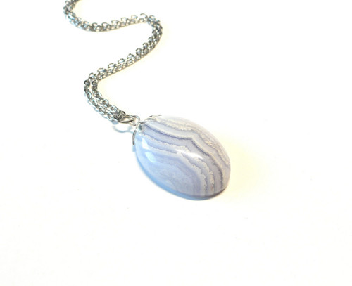 Chalcedon, řetízek chir.ocel