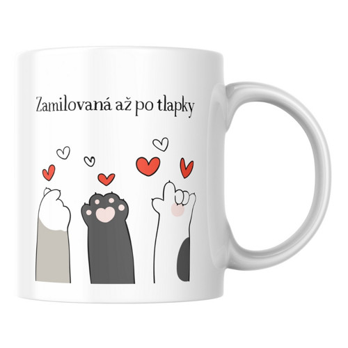 Zamilovaná až po tlapky - Hrníček