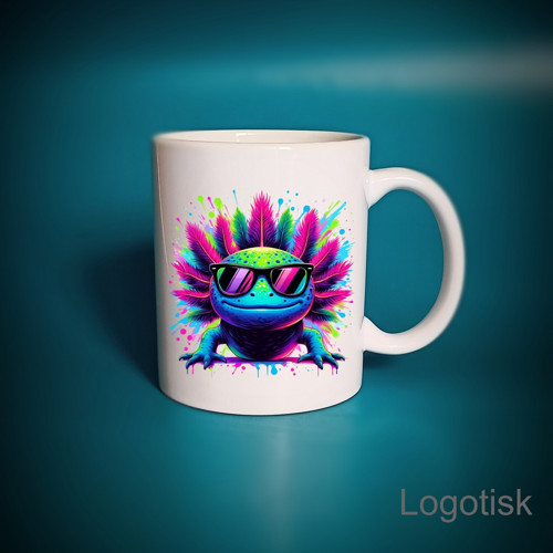 Hrníček s potiskem COOL AXOLOTL