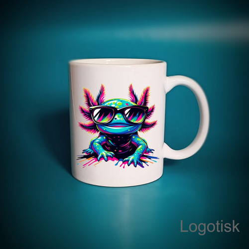 Hrníček potiskem COOL AXOLOTL