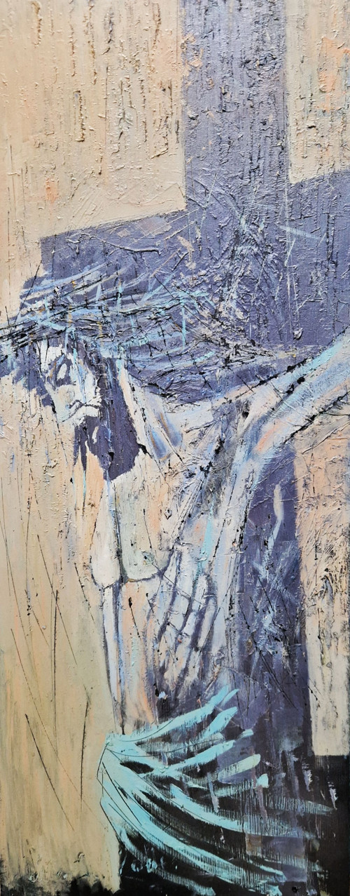 Ježíš Kristus, Olej na desce / or. Pavel Dlabal