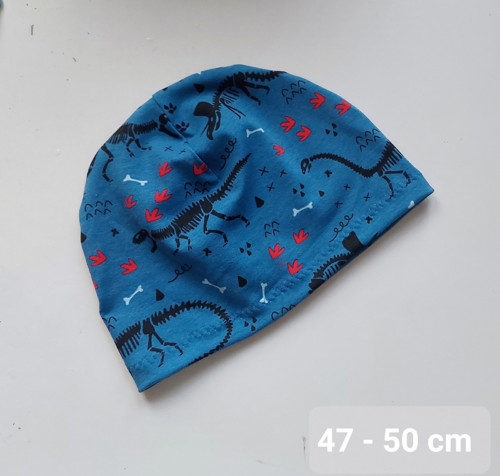 Květovaná čepička 47 - 50 cm