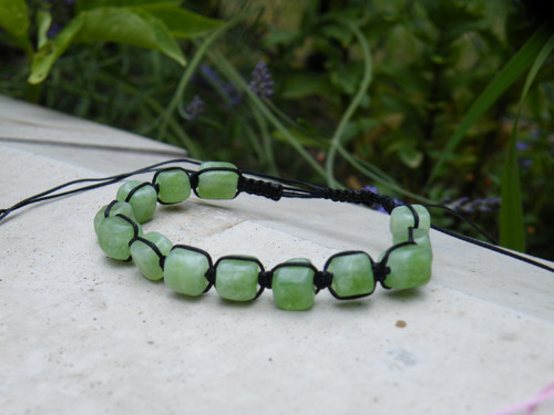 Náramek shamballa - minerál kostky 8 x 8