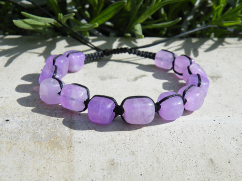 Náramek shamballa - minerál kostky 8 x 8