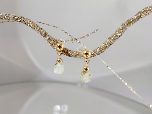 "HERO"GOLD FILLED 14Kt, prehnit