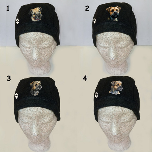 BORDER TERIÉR FLEECOVÁ ČEPICE UNISEX s ref.prvkem