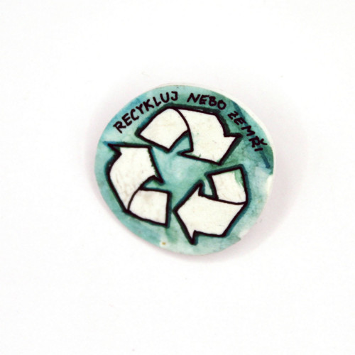 Pin: recyklace