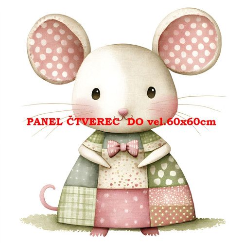 Bavlněný panel 15x15 cm - skladem — foto 1
