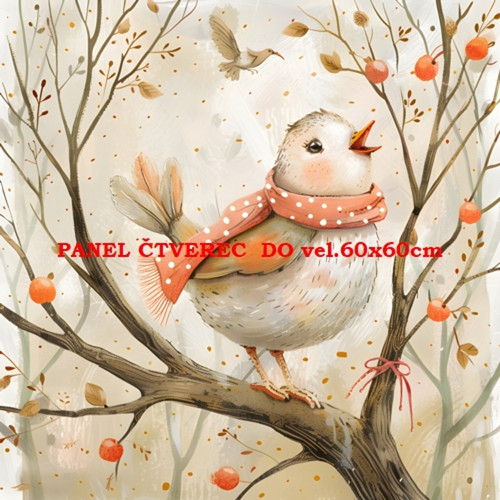 Bavlněný panel 15x15 cm - skladem — foto 1