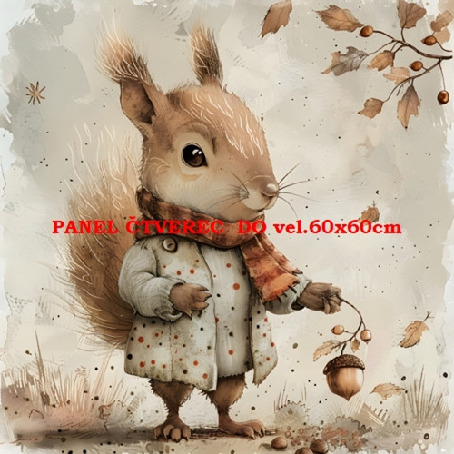 Bavlněný panel 15x15 cm - skladem
