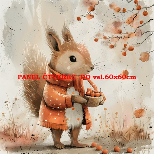 Bavlněný panel 15x15 cm - skladem — foto 1