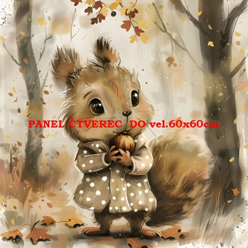 Bavlněný panel 15x15 cm - skladem — foto 1