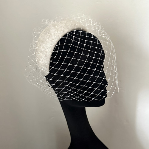 Fascinátor Headband Ivory Závoj