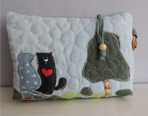 Patchwork s kočičkami - taštička — foto 1