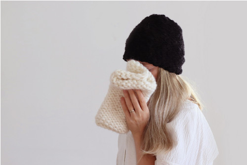 Měkká čepice / 100% merino vlna / černá — foto 1
