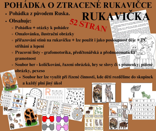 RUKAVIČKA - Pohádka o ztracené rukavičce