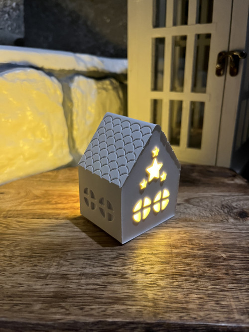 3D Chaloupka (7,5 cm) - hvězdičky