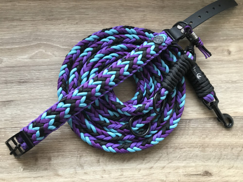Pletený paracord obojek — foto 1