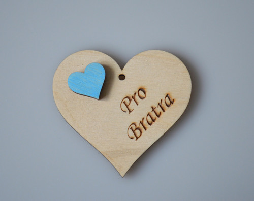 Dřevěné srdíčko - Pro bratra