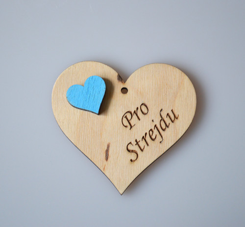 Dřevěné srdíčko - Pro strejdu